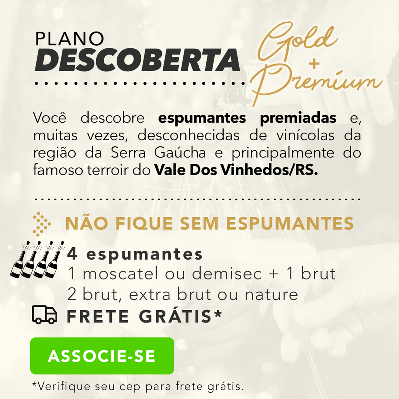 Clube de Vinhos - Descoberta Gold + Premium (4 garrafas)