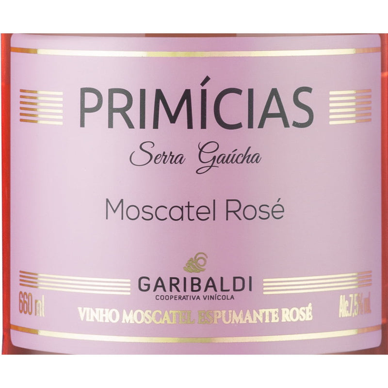 Espumante Garibaldi Primicias Moscatel Rose - Vinícola Garibaldi