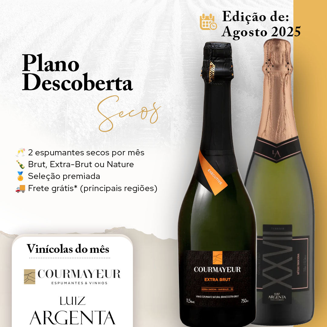 Espumante Club - Plano Descoberta - Secos